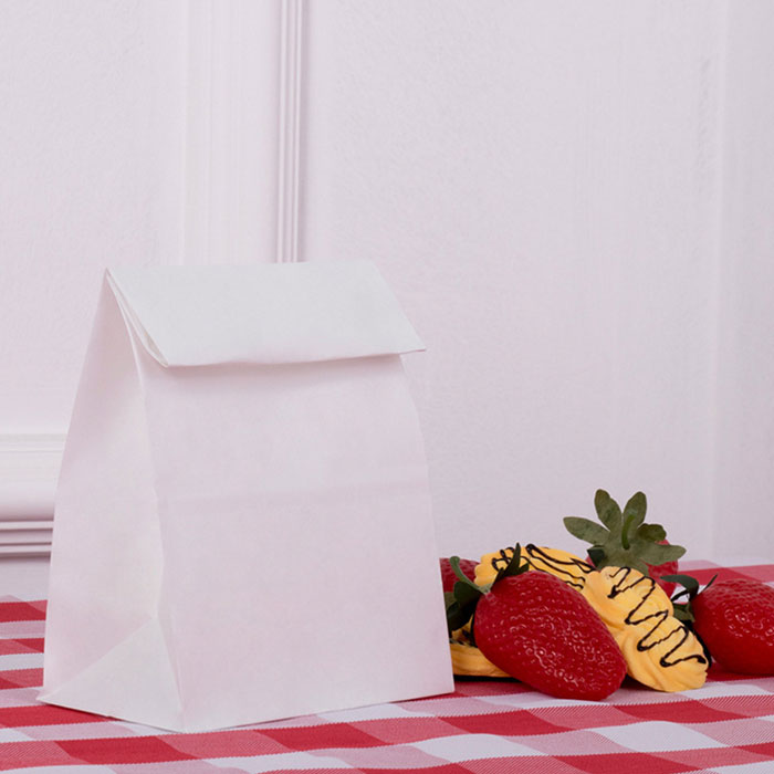 white paper lunch bags